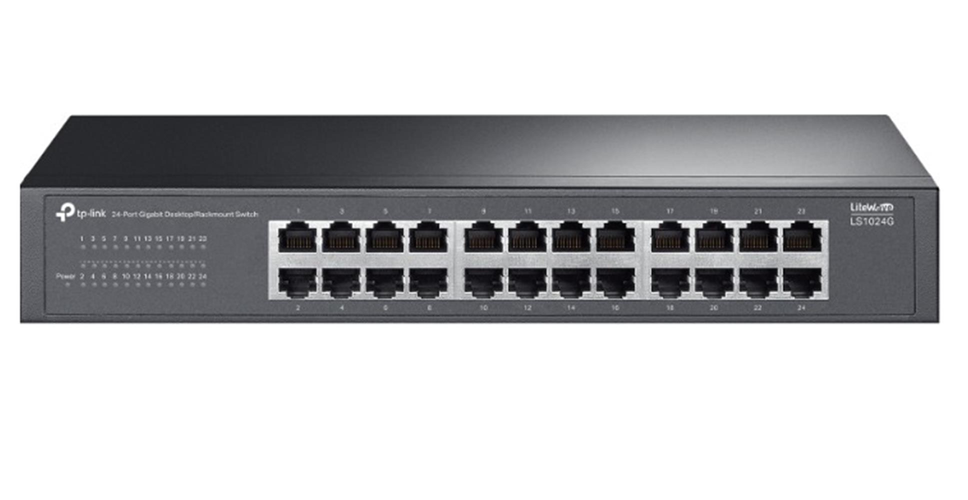 TP-LINK LS1024G 24 PORT 10-100-1000 MBPS SWITCH METAL KASA