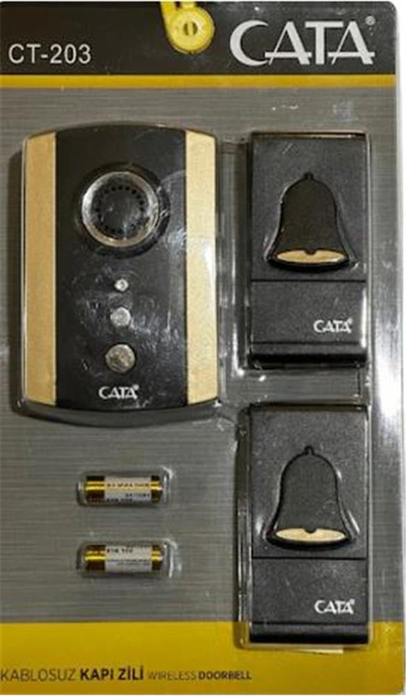Cata Ct-101 Kablosuz Kapı Zili Beyaz Desenli