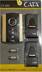 Cata Ct-101 Kablosuz Kapı Zili bEYAZ Desenli