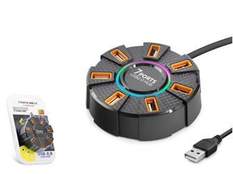 Hadron Hdx7035 Usb Hub 7-Usb 1.2M Siyah