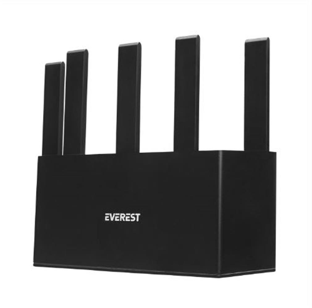 EVEREST EWR-X3000-V1 AX3000MBPS DUALBAND 5-6DBI ANTEN WISP+AP+REPEATER DESTEKLI KABLOSUZ WIFI ROUTER