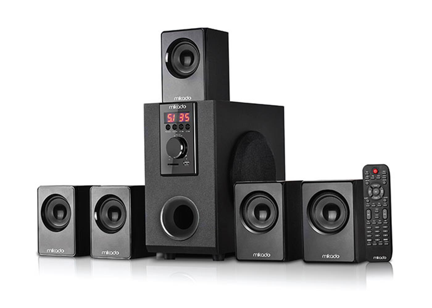 MIKADO MD-505 5+1 USB+SD+FM DESTEKLI BLUETOOTH SPEAKER KUMANDALI