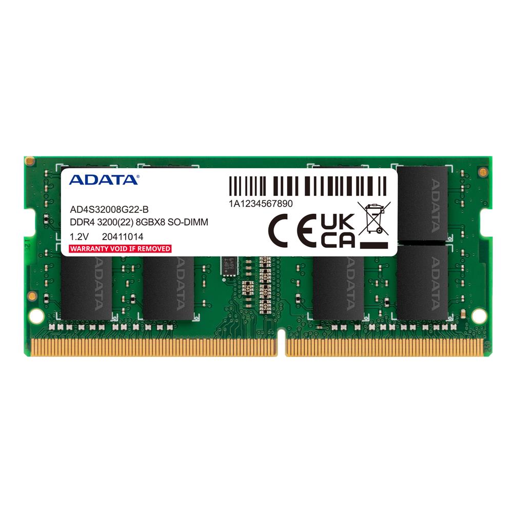 ADATA 8GB DDR4 3200MHZ 260PIN 1.2V NOTEBOOK RAM