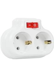 Mutlusan Topraklı 2lİ Anahtarlı Topraklı Fiş, Priz  001 170 0330 07 0000