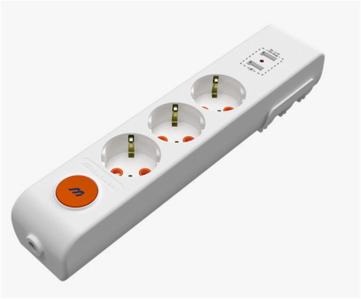 Mutlusan Rı-Tech 3Lü 3Mt Anahtarlı 1Usb+1Type-C I Topraklı Grup Priz(Ç.k.) (001 175 350102 03 00)