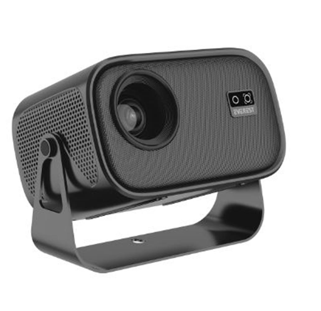 EVEREST PJ04 PANDORA SIYAH-GRI TAINABILIR 1280-720P 7500 LUMEN 4K ANDRIOD 13 HD PROJEKSIYON CIHAZI