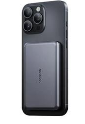 MCDODO MC-4641 20W 5000mAh Metal Ultra İnce Manyetik Kablosuz Power Bank Siyah