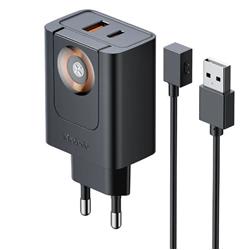 MCDODO CH-3700 30W 2si 1 Arada Kablosuz Apple Watch ve Seyahat Şarj Adaptörü