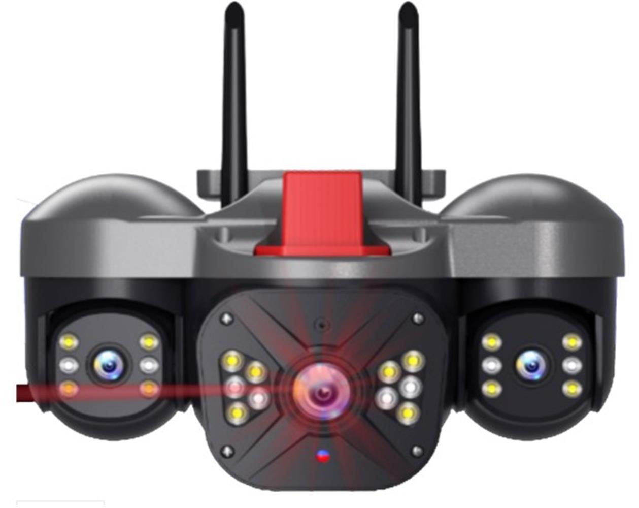 Apronx Apx-Wp332 6Mp 2.8Mm-3.6Mm Üç Kamera 22 Led Wifi Ptz