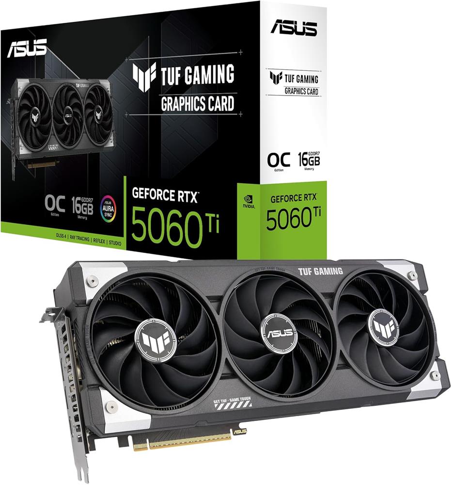 Asus TUF Gaming TUF-RTX5060TI-O16G-GAMING RTX5060TI 16GB GDDR7-128bit Ekran Kartı