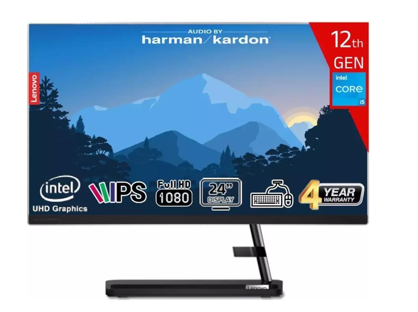 LENOVO IDEACENTRE F0GH01GCTR I5-12450H 16GB 512GB SSD  23.8