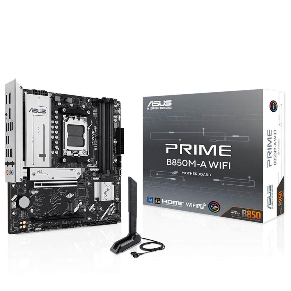 ASUS PRIME B850M-A WIFI 8000MHZ (OC) DDR5 SOKET AM5 M.2 HDMI DP MATX ANAKART