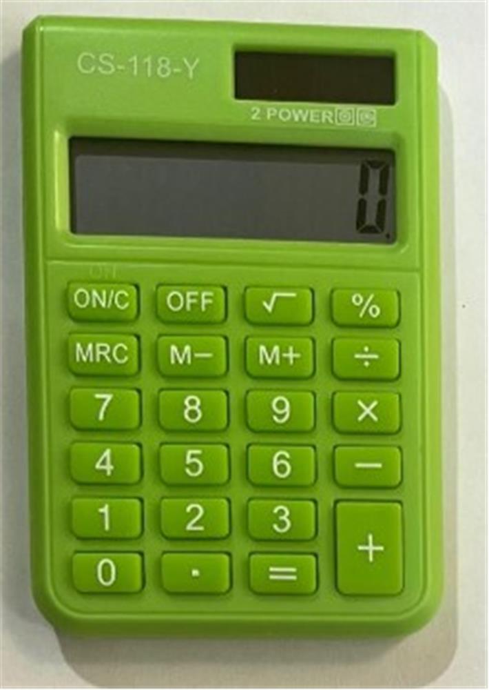 Csl Cs-118-Y Yeşil 8 Hane Cep Tipi Hesap Makinesi