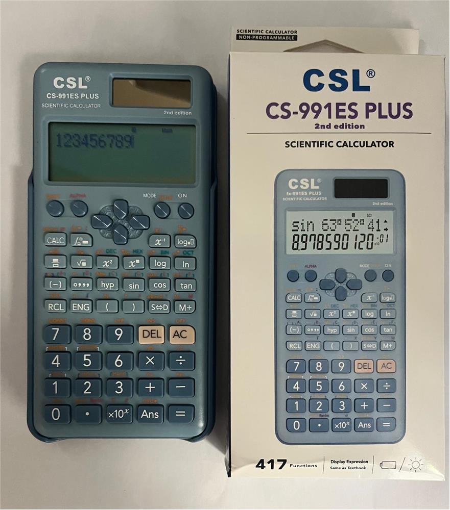 Csl Cs-991Es Plus-Blue Mavi Fonksiyonel Hesap Makinesi