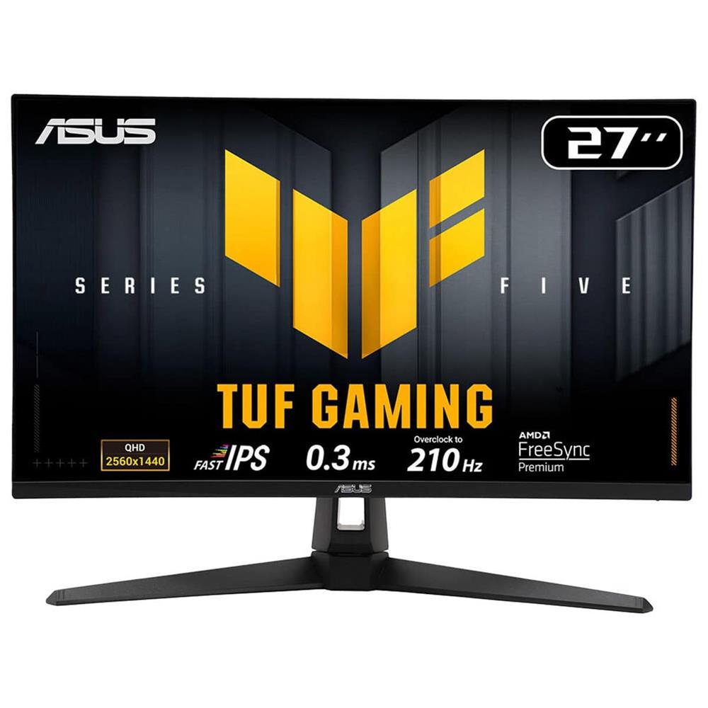 Asus 27" Tuf Gaming Vg27Aq5A 210Hz 0.3Ms 2K Qhd Adaptive Sync Fast Ips Gaming Monitör