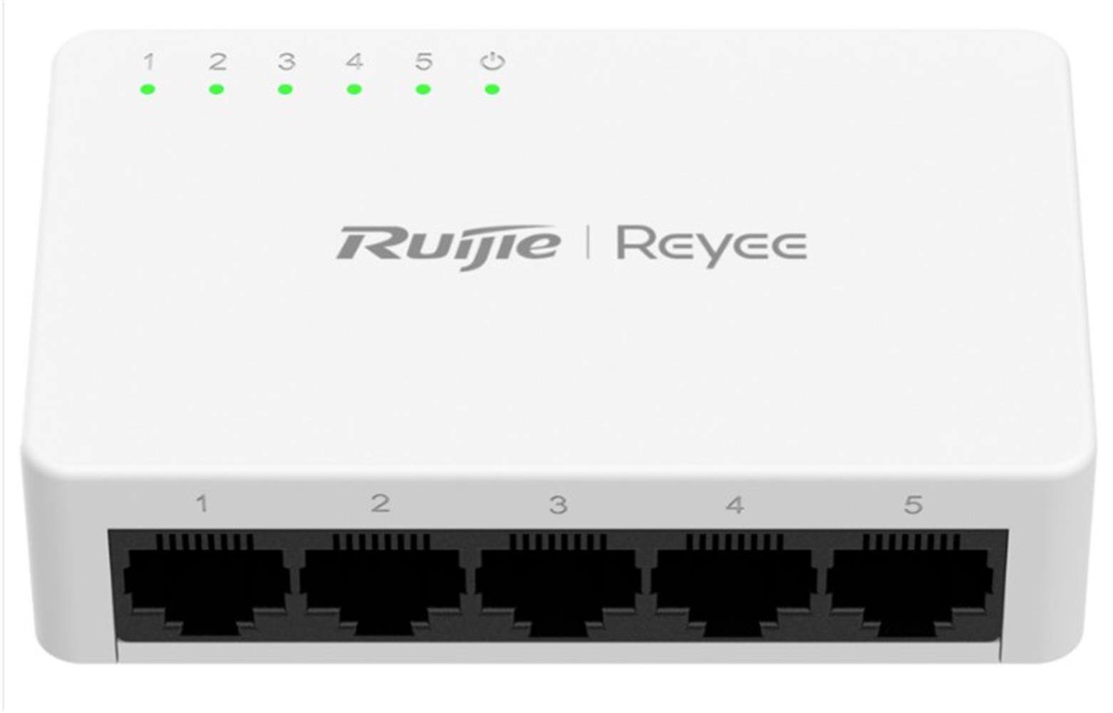 Ruijie Reyee Rg-Es05F 5 Portlu, 10-100 Fast Ethernet Tak Çalıştır Switch Plastik Kasa