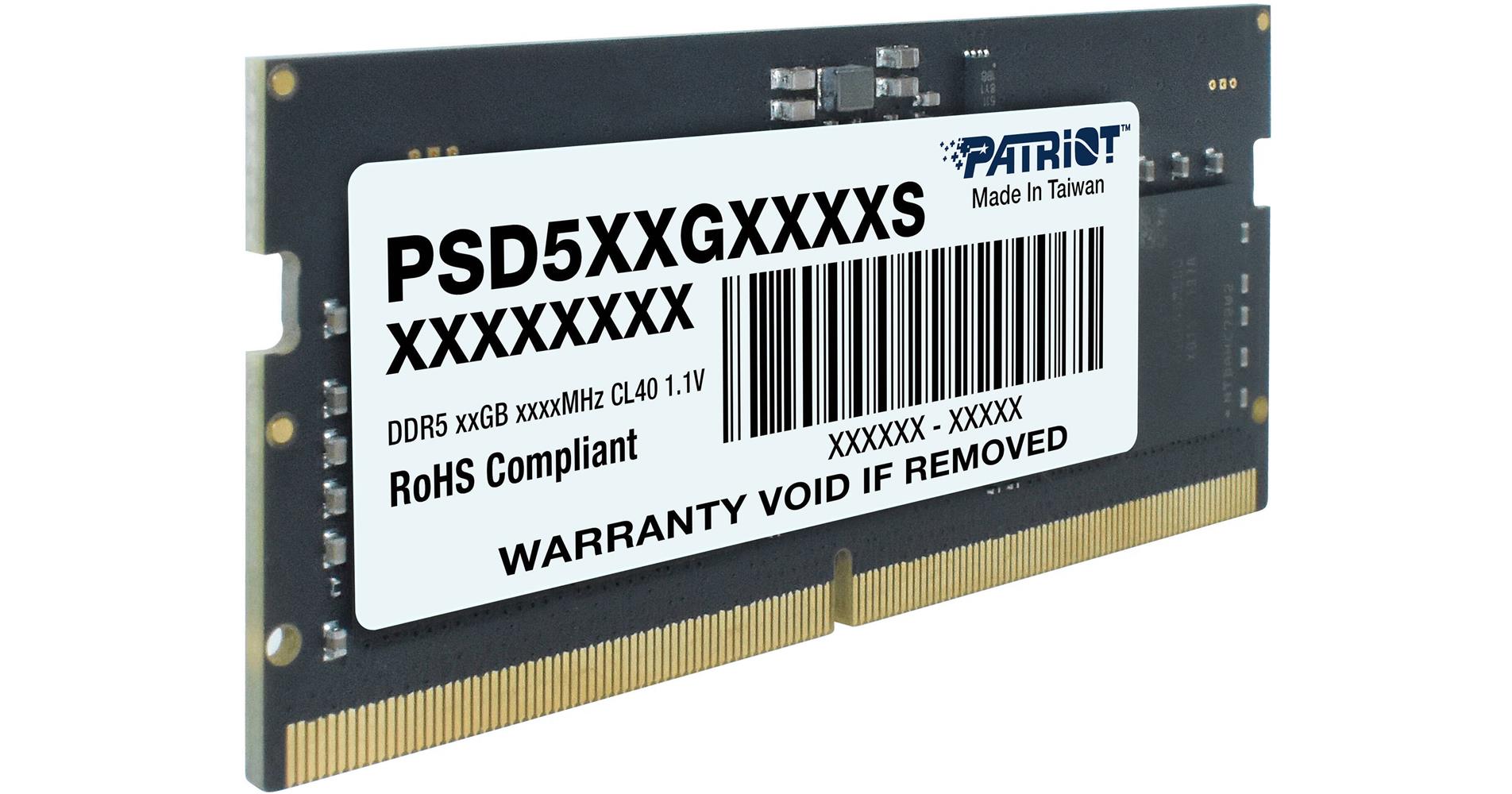 Patrıot 16Gb Ddr5 5600Mhz Cl46 Psd516G560081S Notebook Ram Sıgnature Lıne