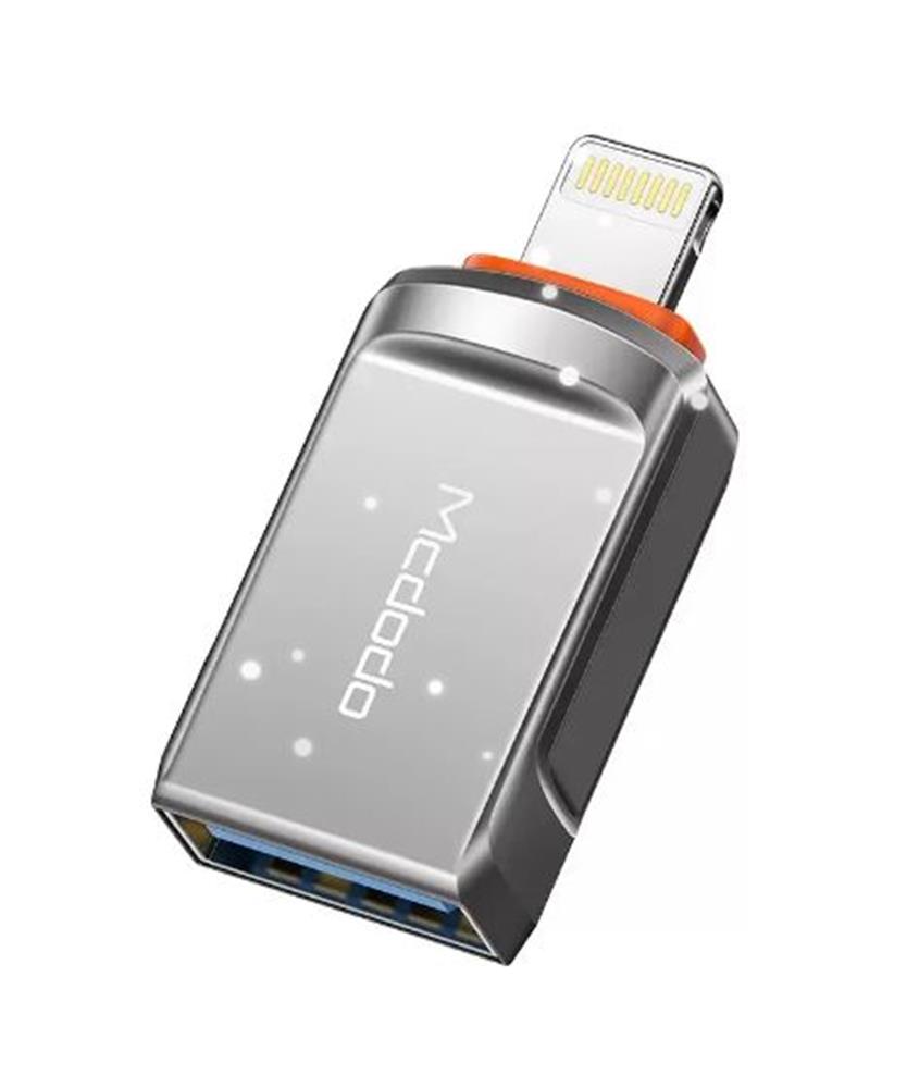 MCDODO OT-8600 USB-A TO LİGHTNİNG DÖNÜŞTÜRÜCÜ SOKET - GRİ