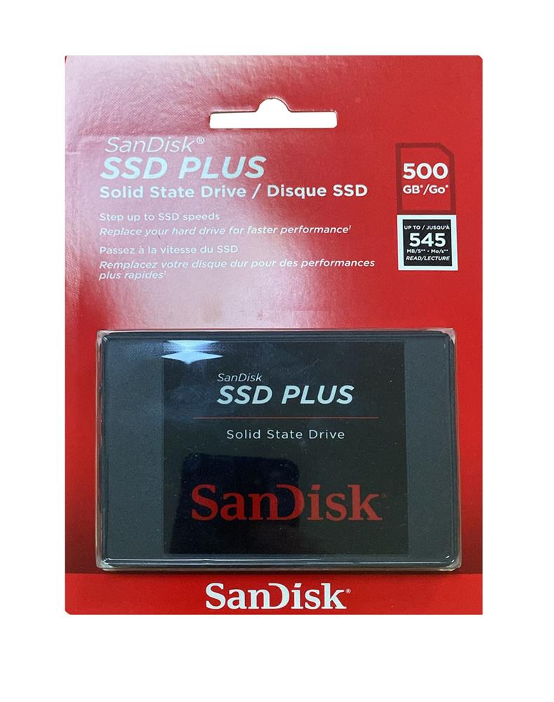 SANDISK 500GB SSD PLUS 545MB-505MB-S SDSSDA-500G-G28 SATA 3 2.5