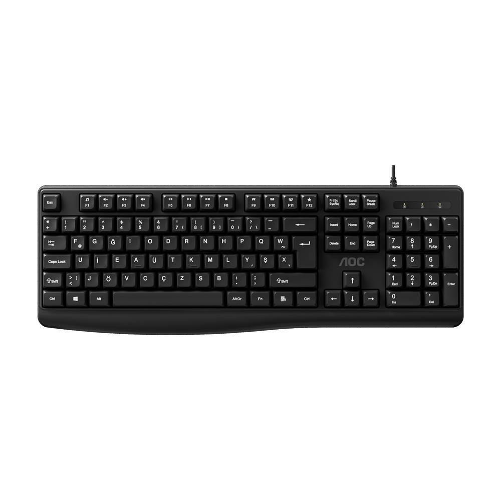 AOC KB120B-62 F TU� DIZILIMLI USB KABLOLU KLAVYE