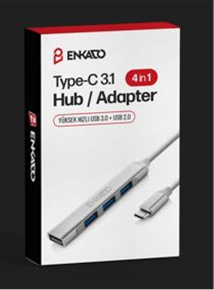 Enkado Ekd-Tp50 Type-C Usb 3,1 To 4İn1 Port Usb Adaptör