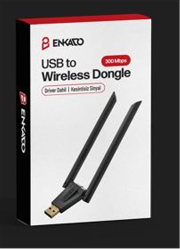 Enkado Ekd-Uw91 Usb To 300 Mbs Çift Antenli Wıreless Dongle
