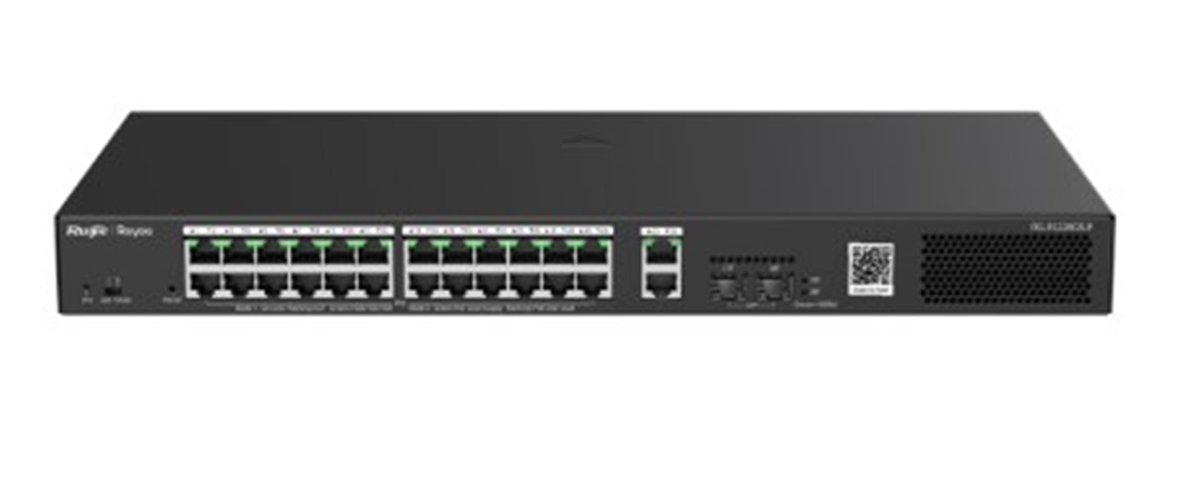 Ruijie-Reyee Rg-Es228Gs-Lp 28 Port 10-100-1000 Yönetilebilir 2Sfp 2Gigabit Uplink 24Port Poe+(250W)