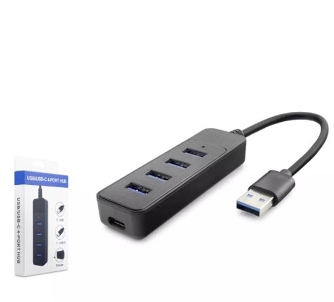 Hadron Hdx7046 Usb Hub 3-Usb3.0 + Type-C 4İn1 Siyah