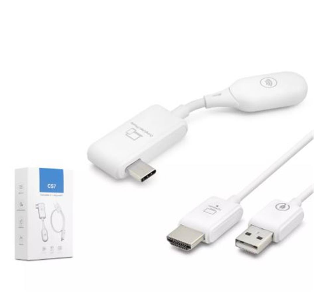 Hadron Hdx1390 Type-C To Hdmı – Type-C'den HDMI'a Kablosuz Görüntü & Ses Aktarım Seti Beyaz