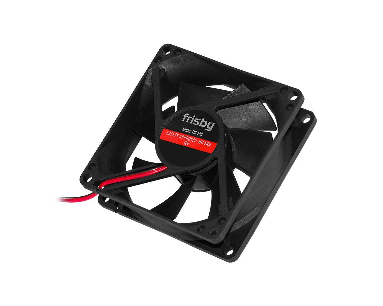 Frisby Fcl-F8B 8Cm Siyah Kasa Fanı (80 X 80 X 25 (Mm))