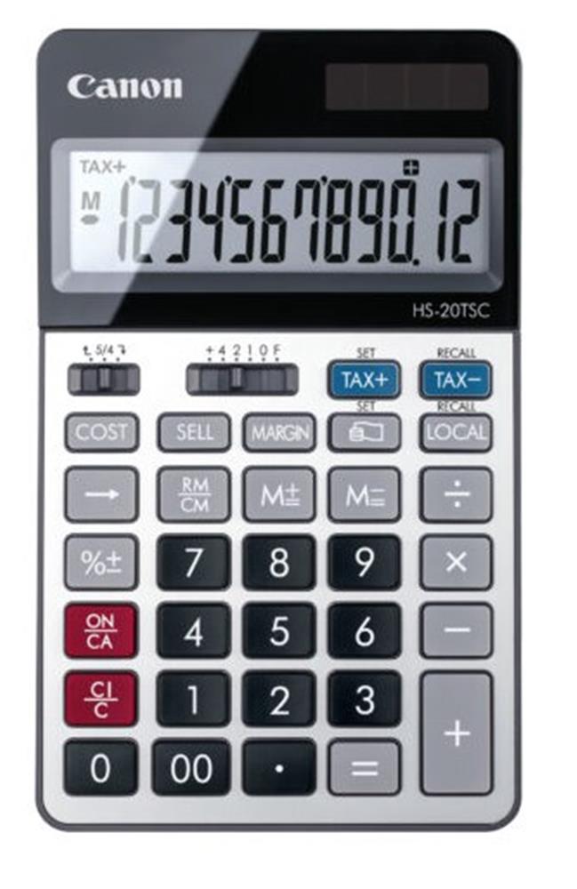 CANON HS-20 TSC 12 HANE METAL KASA MASA USTU HESAP MAKINESI