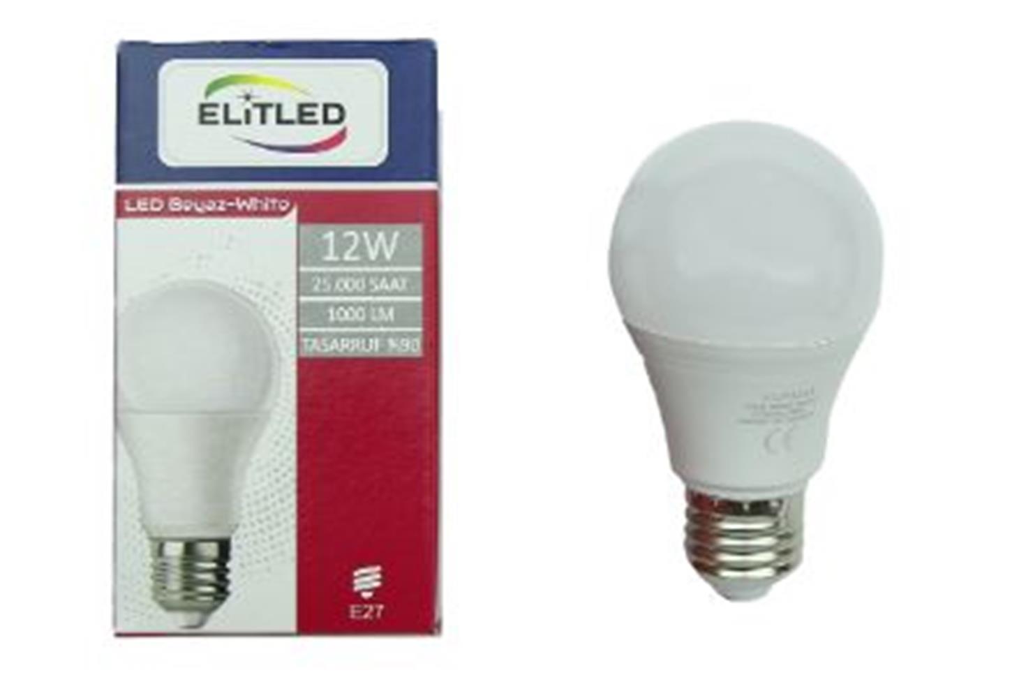 Elitled 12W Beyaz  Led Ampul