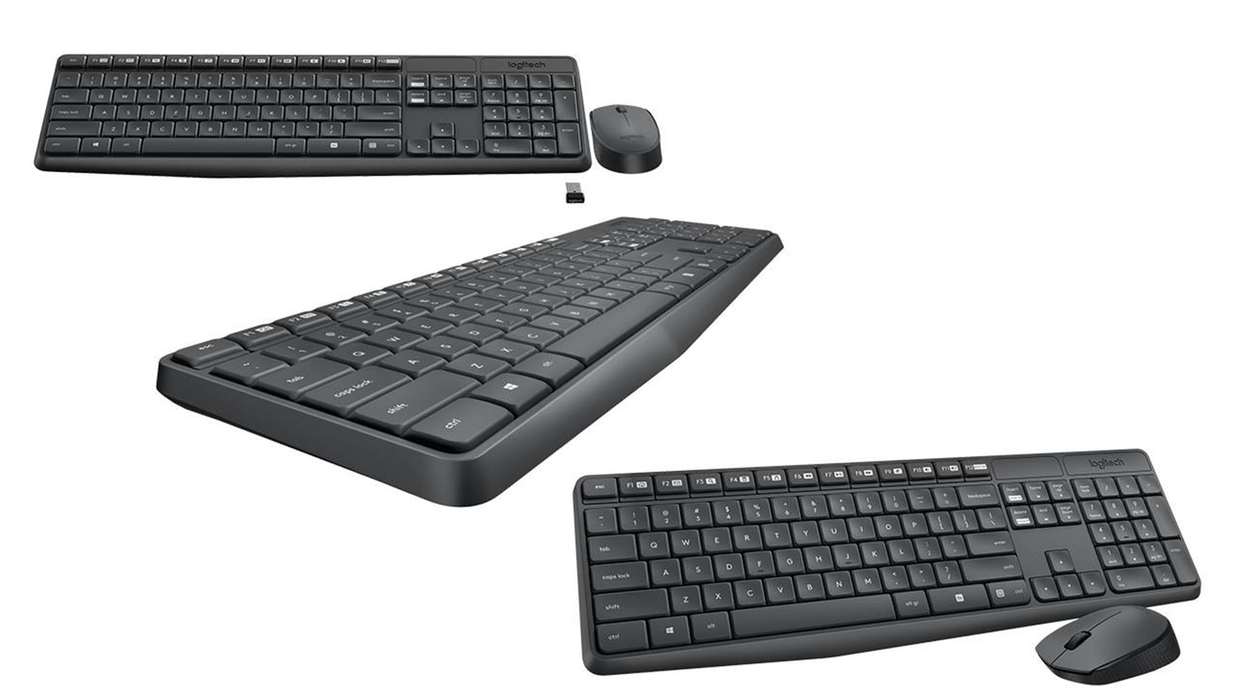 Logitech 920-007931 MK235 İngilizce Kablosuz Klavye   Mouse Seti 