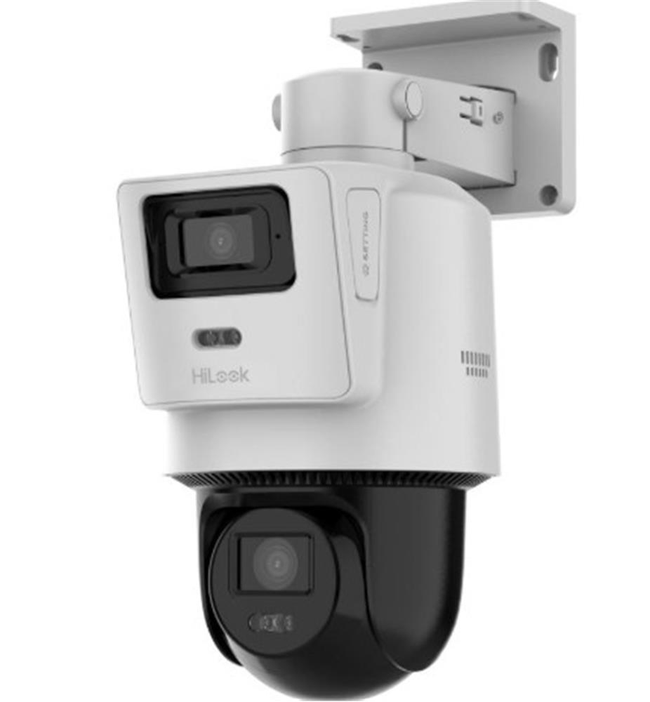 Hilook Ptz-N2D400M-De-14 Tandemvu 2.8-8Mm 4Mp+4Mp Sabit Lensli Poe Pt Dome Kamera