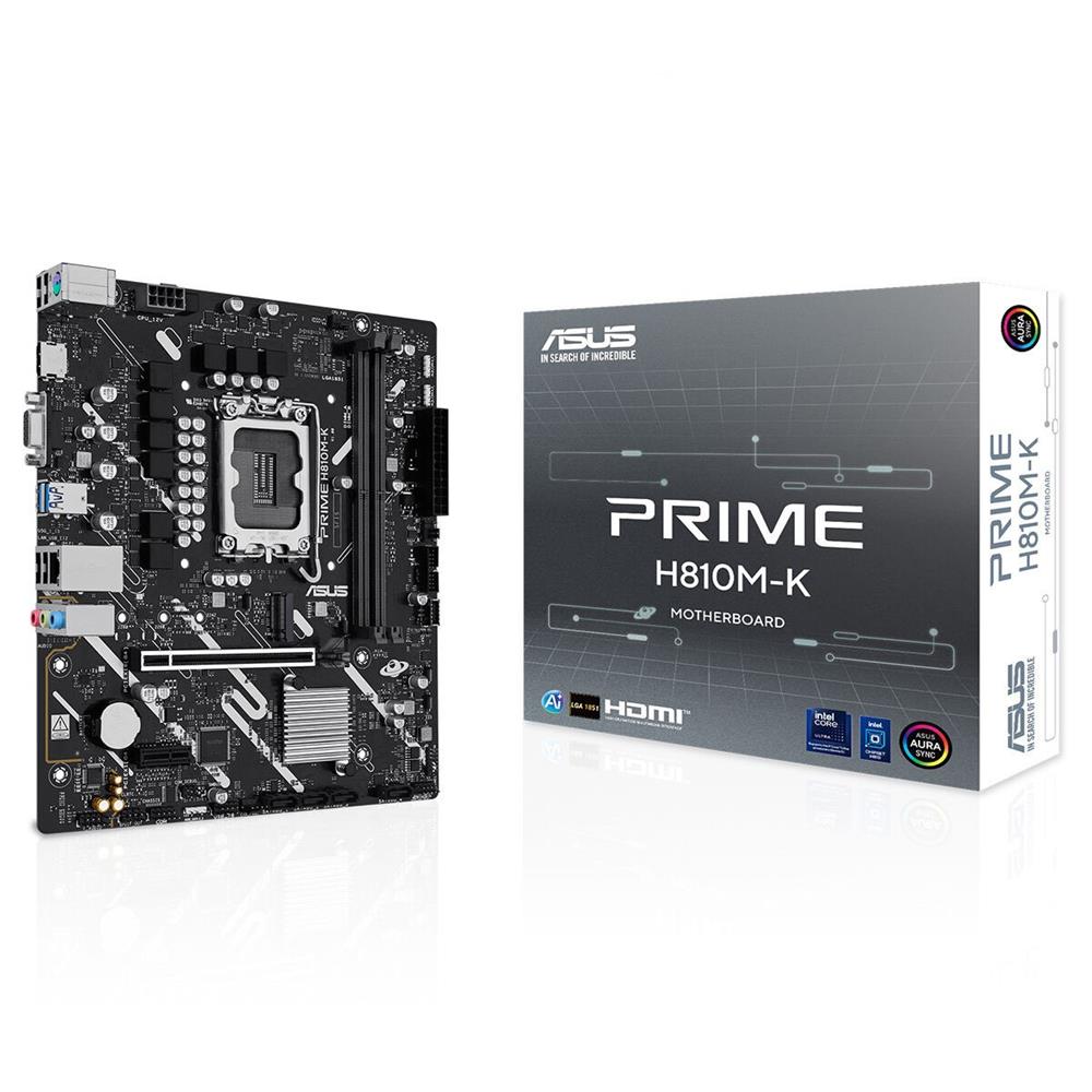 Asus Prime H810M-K 6400Mhz Ddr5 Soket Lga1851 M.2 Hdmı Vga Matx Anakart