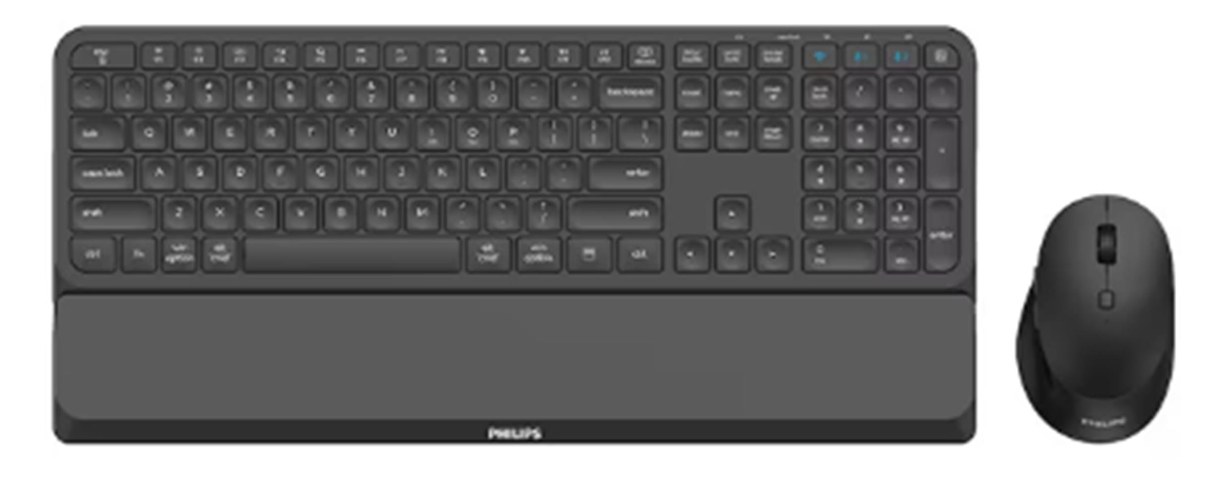 Philips Spt6607B-38  Kablosuz Klavye Mouse Seti 6000 Series (Silent Desing)