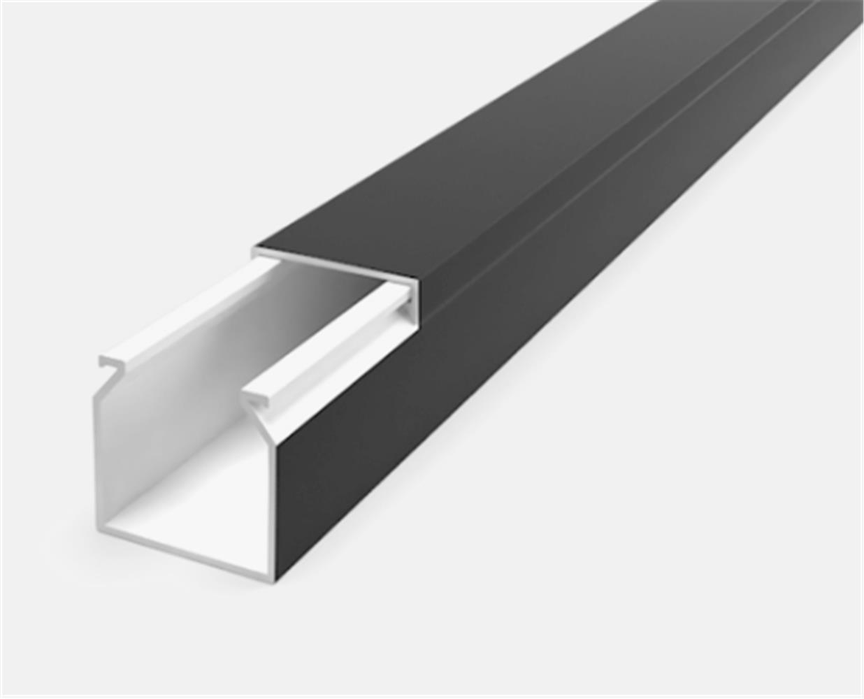 Mutlusan Kablo Kanalı 12 X12 Siyah Yapışkanlı 2Mt (001 155 012012 20 11 )