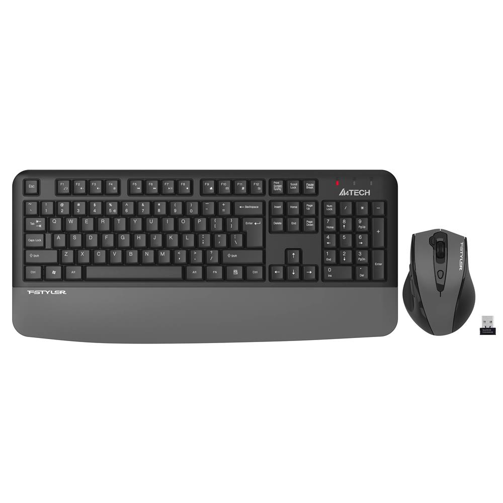 A4 Tech Fg2500S Gri Plus 2.4Ghz Fn-Mm Türkçe Q 3200Dpı Klavye & Mouse Set