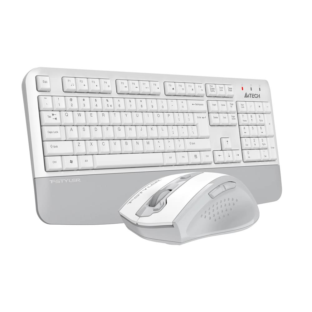 A4 Tech FG2500S Beyaz Plus 2.4GHz FN-MM Türkçe Q 3200DPI Klavye   Mouse Set