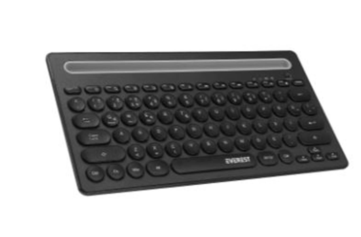 Everest Kb-Bt84 Siyah-Gri Bluetooth Ultra İnce+Şarjlı Q Mac-Win-Android-Ios Uyumlu Kablosuz Klavye