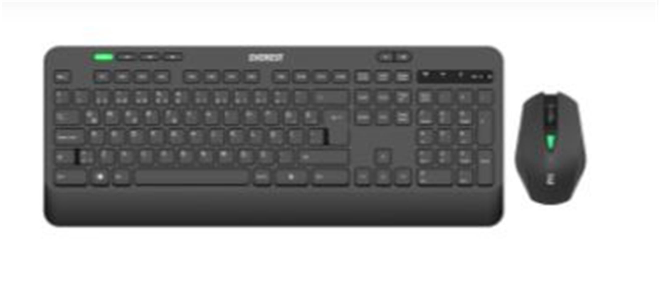 Everest Km-2620 Siyah Usb Sessiz Switch İnce Kablosuz Q Multimedia Klavye + Mouse Set