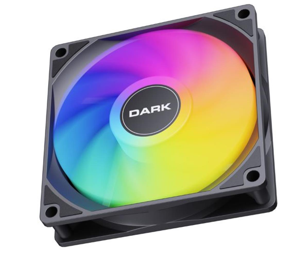 Dark"Dkcf126F" Sessiz 12Cm Frgb 1200 Rpm, 36Cfm, Siyah Kasa Fanı