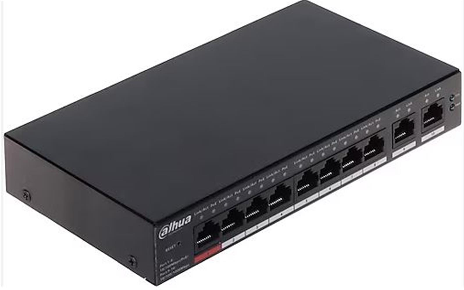 Dahua Cs4010-8Et-60 8Fe Poe Port (60W) 2Ge Uplink Cloud Managed Desktop Switch