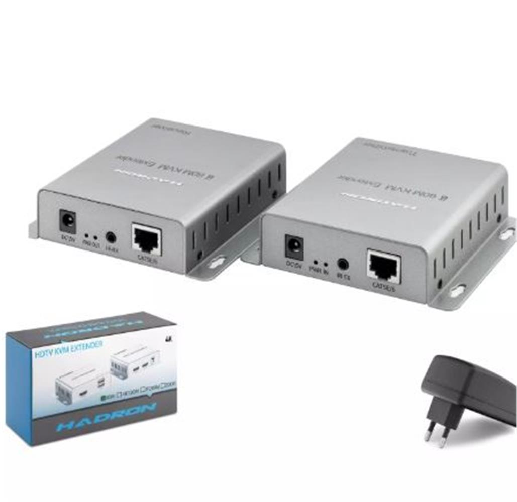 Hadron Hdx1600 Hdmı Kvm Extender 4K 30 Hz 60 M - Gümüş