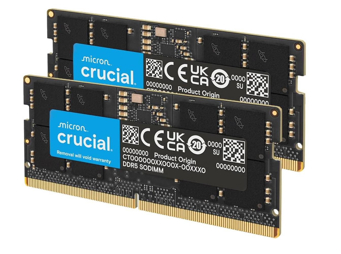 Crucial 32Gb Kit (2X16Gb) Ct2K16G56C46S5 Ddr5 5600Mhz Notebook Ram