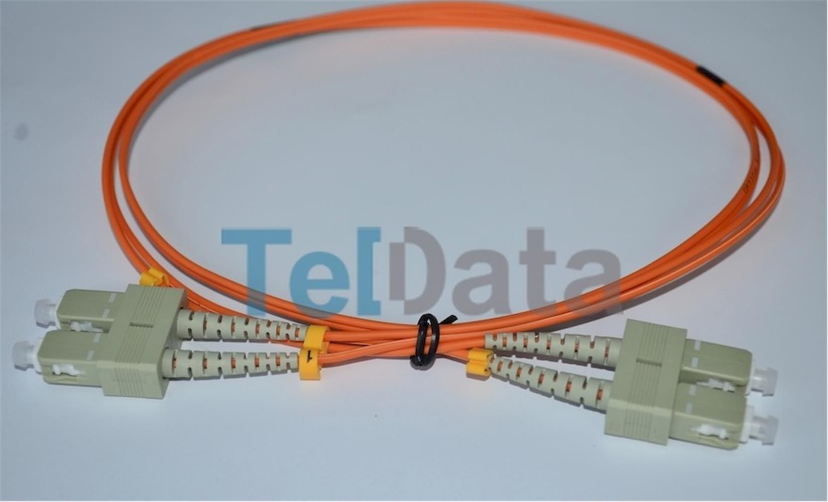Teldata Tld-Scmm85 Sc-Upc-Sc-Upc Mm Dx Om2 1 Metre Fıber Optık Patchcord