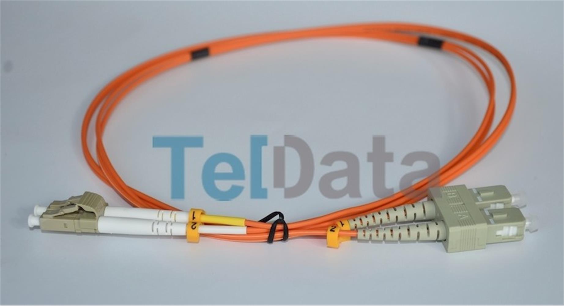 Teldata Tld-Sclcom23 Sc-Upc-Lc-Upc Mm Dx Om2 3 Metre Fıber Optık Patchcord