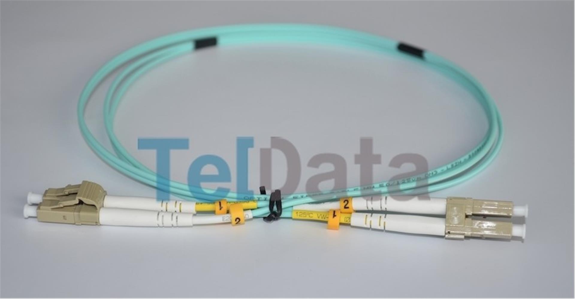 Teldata Tld-Lclcom21 Lc-Upc-Lc-Upc Mm Dx Om3 1 Metre Fıber Optık Patchcord