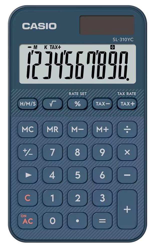 Casio Sl-310Uc-Ny Cep Tipi 10 Hane Lacivert Hesap Makinesi