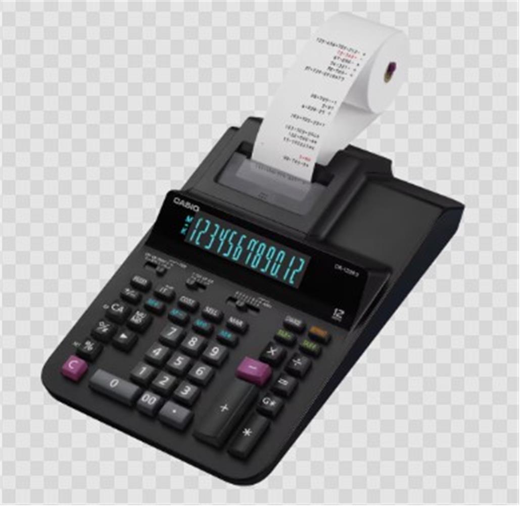 Casio Dr-120Rıı-Bk 12 Hane Şeritli Siyah Hesap Makinesi